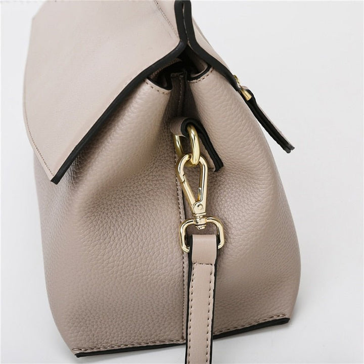 Camilla®- Luxury hand/schoudertas in beige en zwart